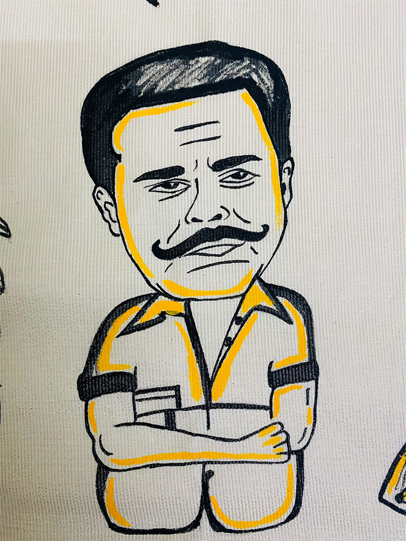 Dialogue Box 10 - Handpainted Dhoti