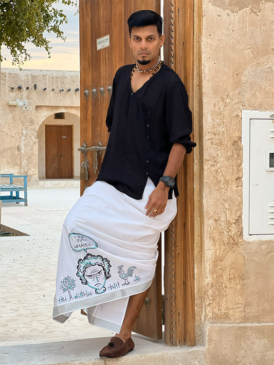 Dialogue Box 16 - Handpainted Dhoti