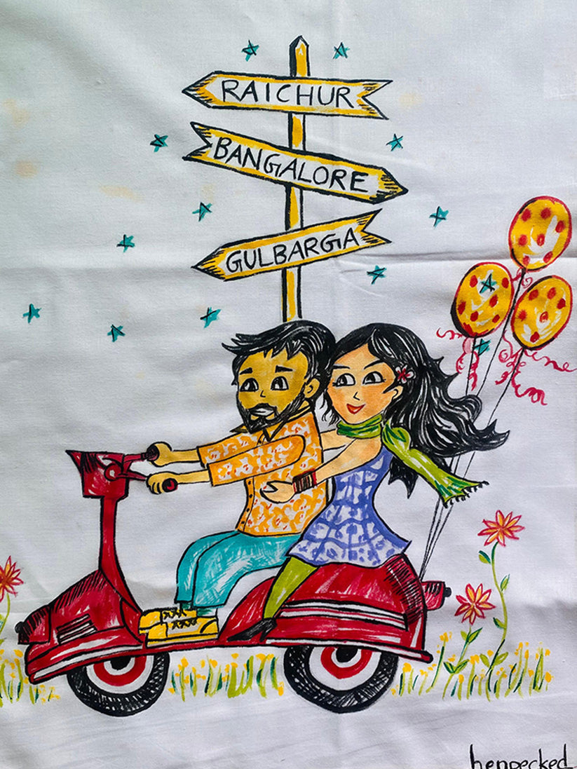 Maangalyam 3 - Handpainted Dhoti