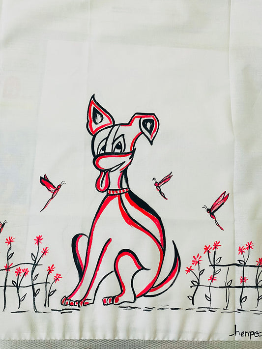 Dialogue Box 13 - Handpainted Dhoti