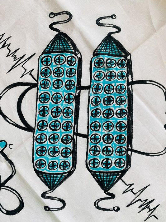 Dancing Doctor - Handpainted Dhoti