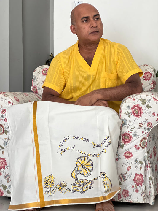 Dialogue Box 24 - Handpainted Dhoti
