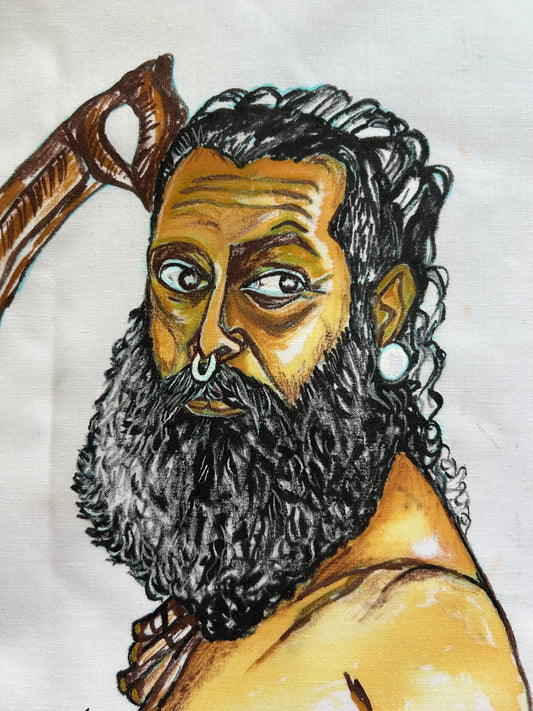 Thangalaan - Handpainted Dhoti