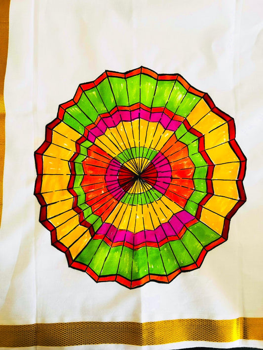 Vishari Handpainted Dhoti