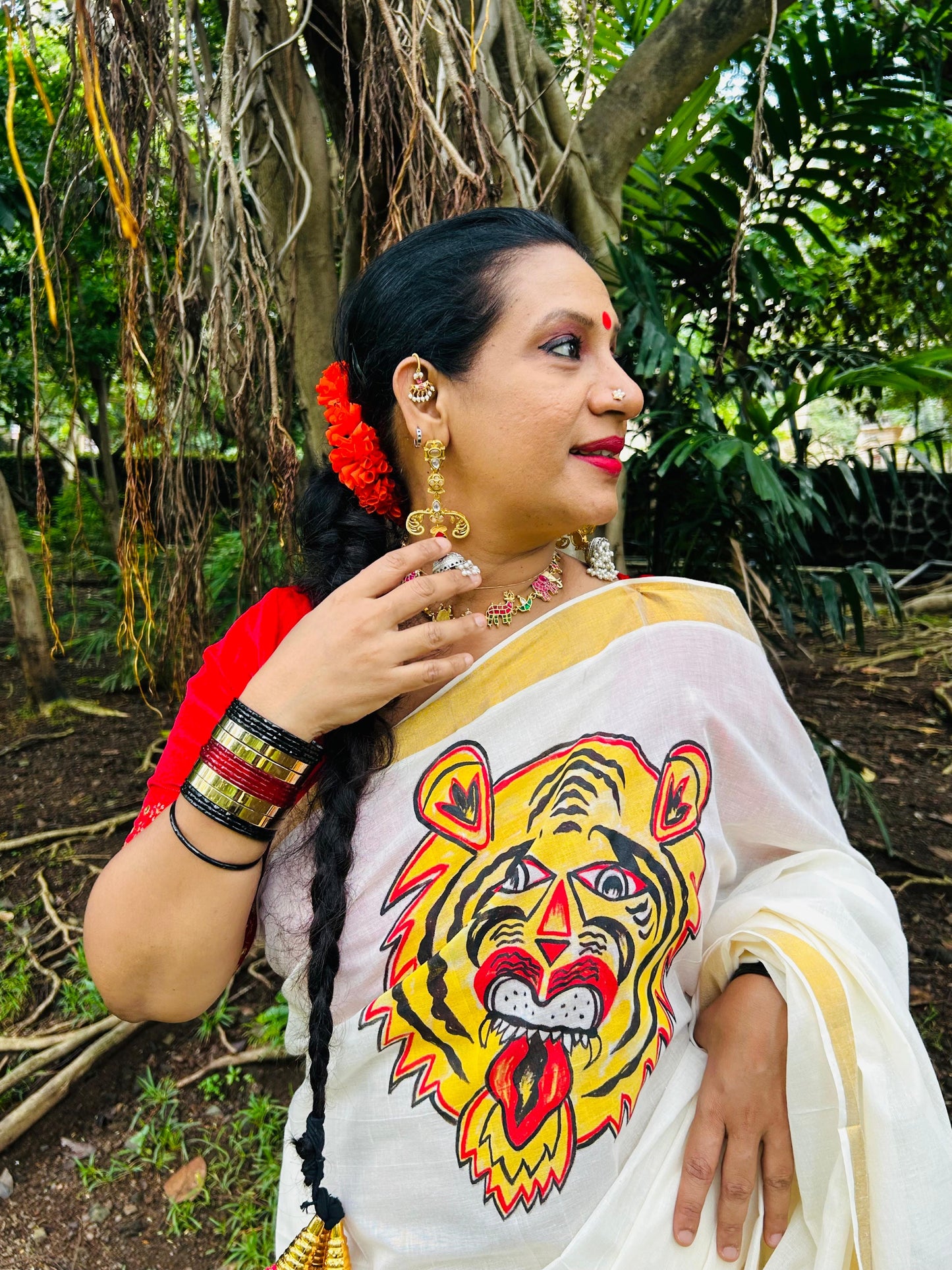 Pulikali Saree