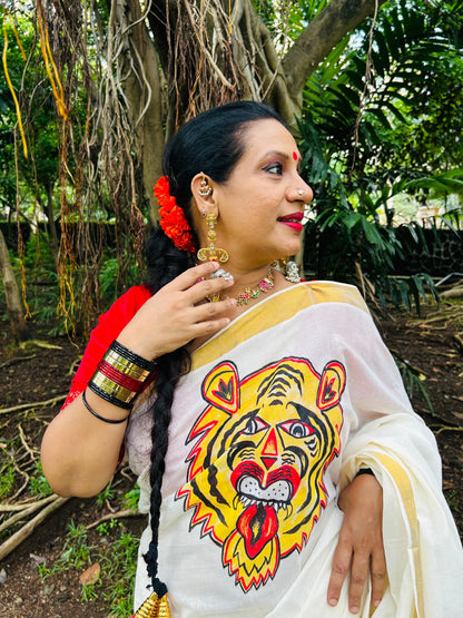 Pulikali Saree