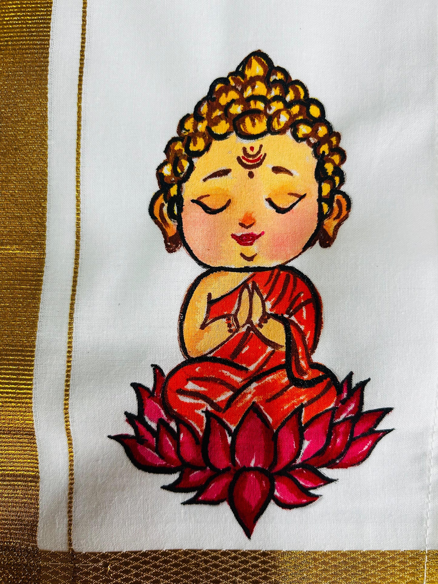 Kids Wear Child Buddha - Handpainted Dhoti