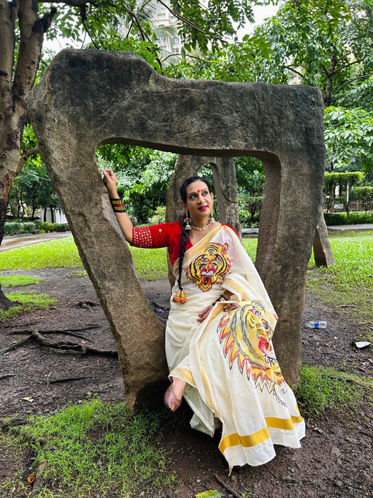 Pulikali Saree