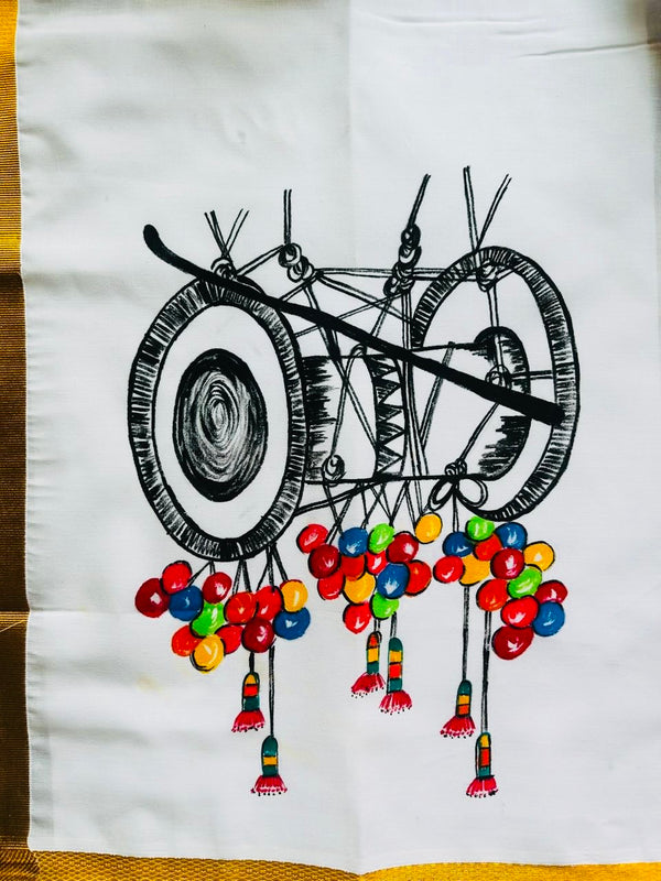 Kottu 1 - Handpainted Dhoti