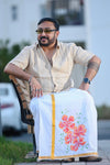 Gulmohar - Handpainted Dhoti