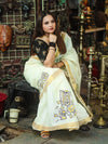 Vintage Gadgets - Handpainted Saree