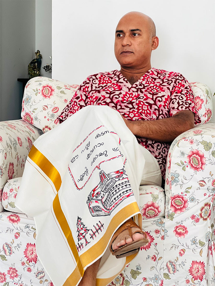 Dialogue Box 4 - Handpainted Dhoti
