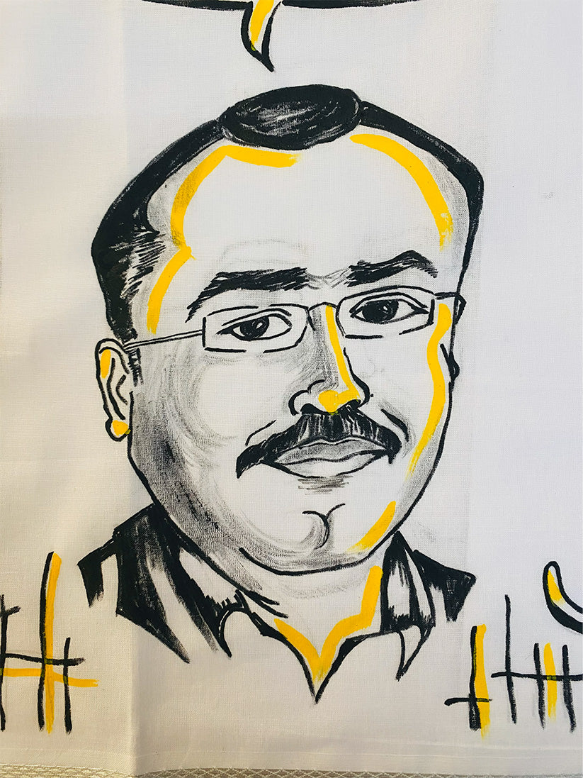 Dialogue Box 7 - Handpainted Dhoti