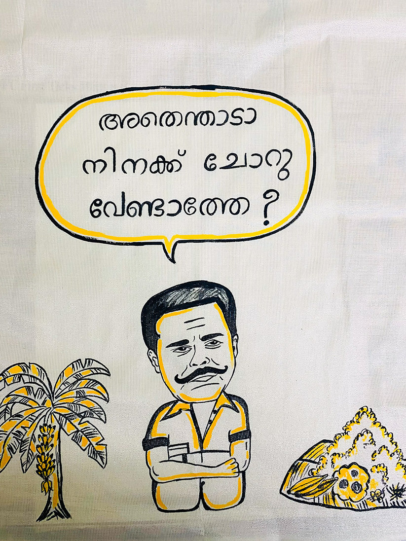 Dialogue Box 10 - Handpainted Dhoti