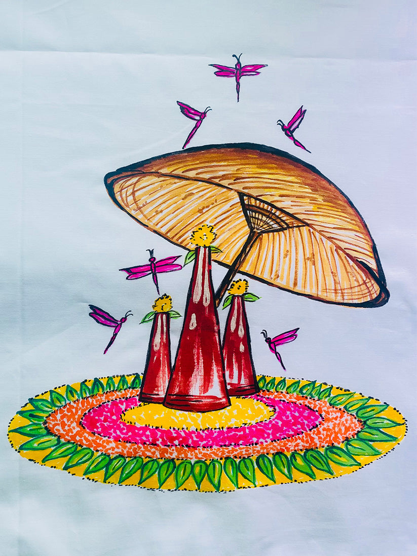 Olakuda - Handpainted Dhoti