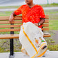 Kutty Kusrudhi - Handpainted Dhoti
