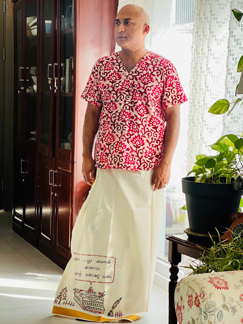 Dialogue Box 4 - Handpainted Dhoti