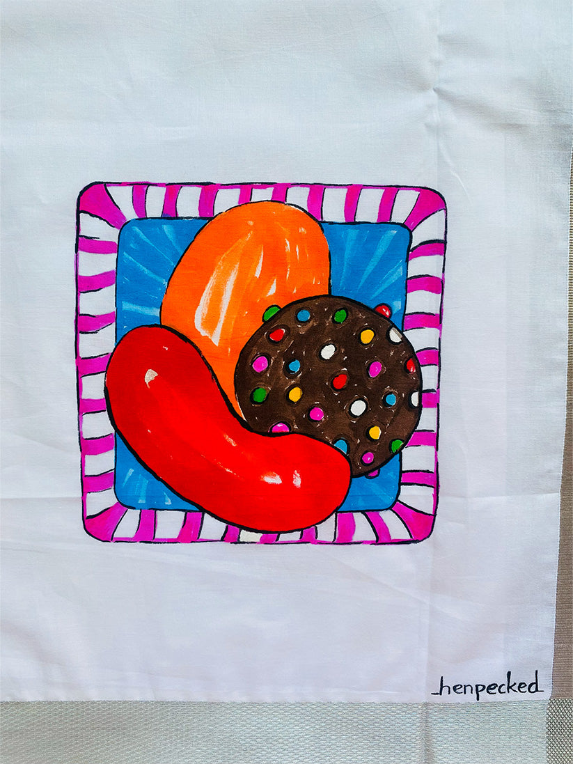 Candy Crush - Handpainted Dhoti