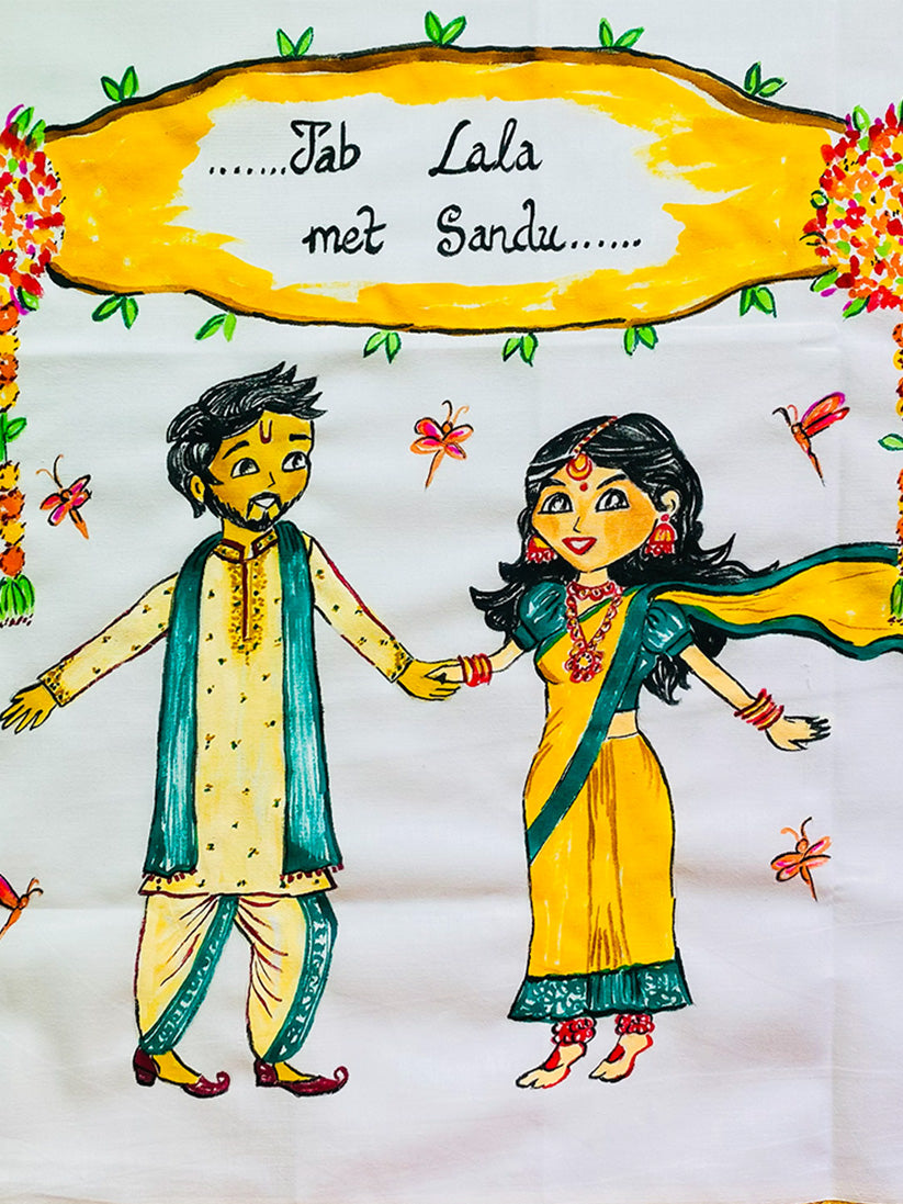 Maangalyam 3 - Handpainted Dhoti