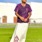 Mayilpeeli - Handpainted/ Handprinted Dhoti