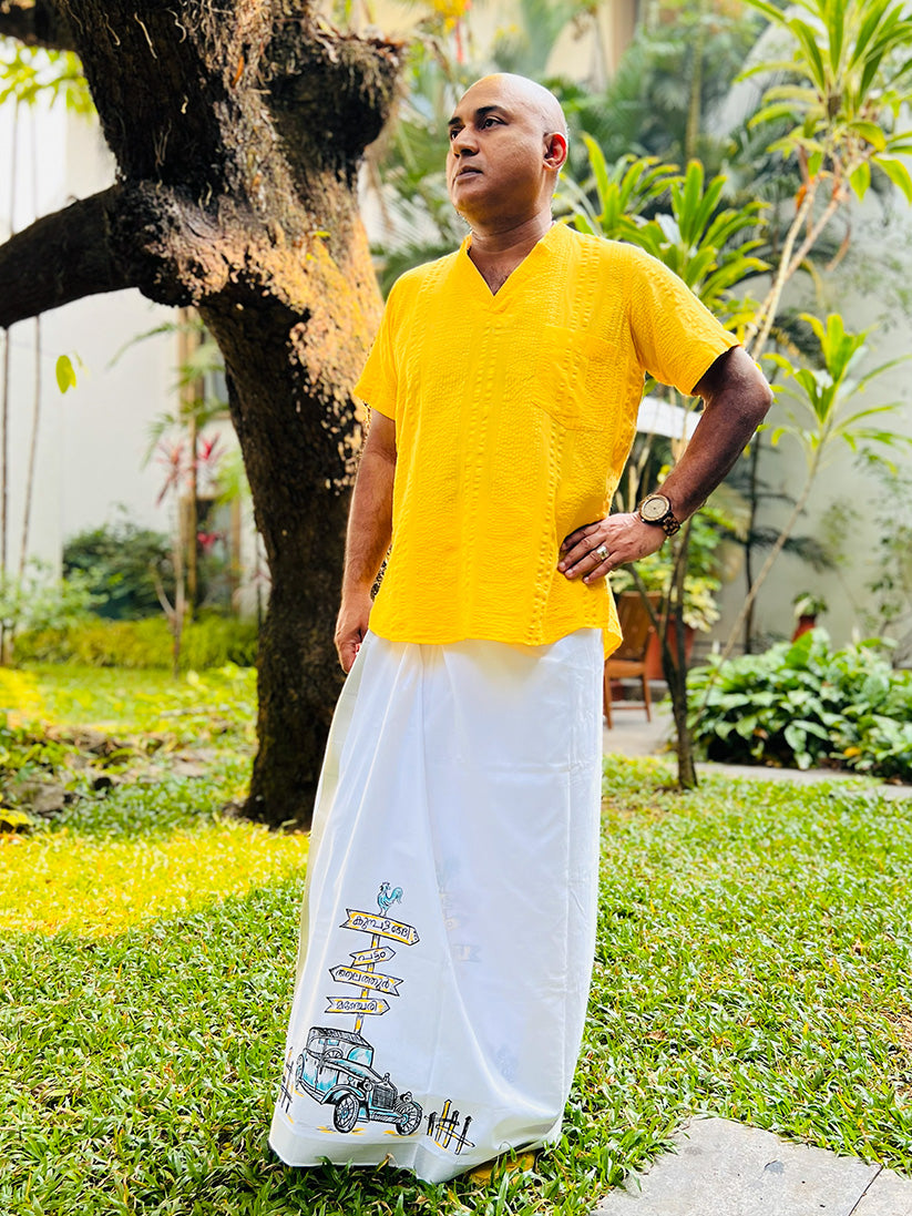 Ulagame Logam 4 - Handpainted Dhoti