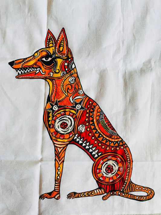 Kaavalkaaran - Handpainted Dhoti