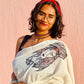 Amy Winehouse - Handpainted Saree