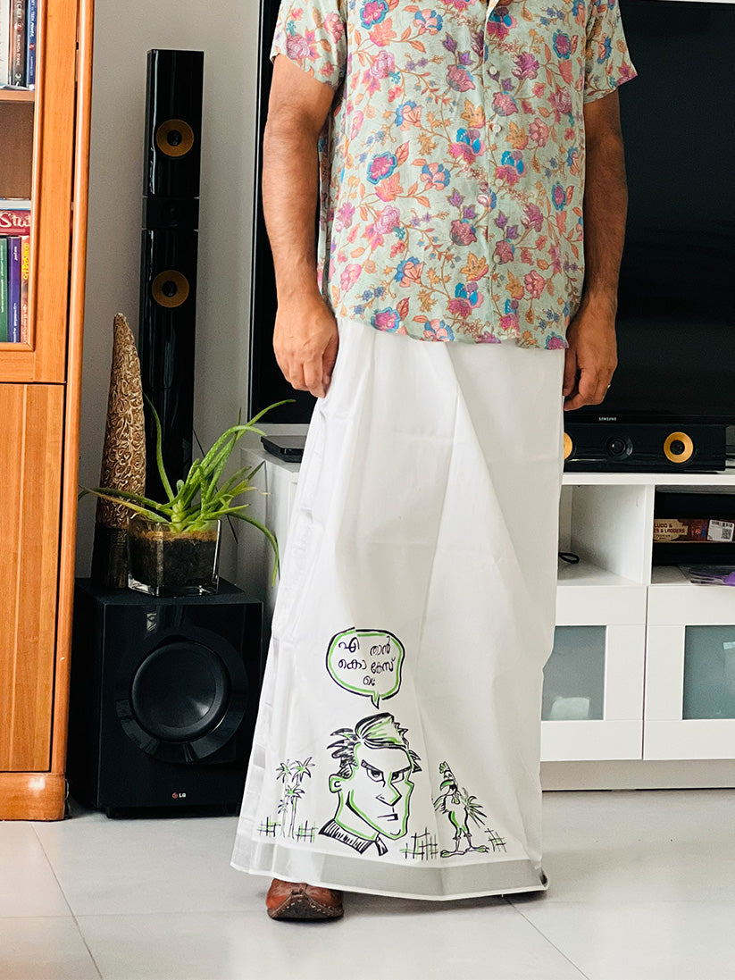 Dialogue Box 15 - Handpainted Dhoti