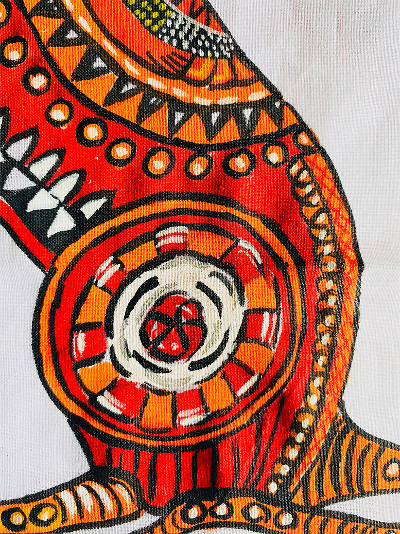 Kaavalkaaran - Handpainted Dhoti