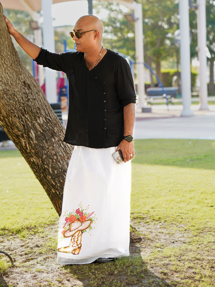 Cowboy - Handpainted Dhoti