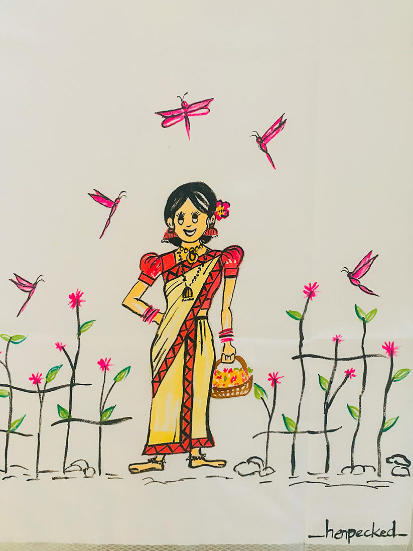 Dialogue Box 9 - Handpainted Dhoti
