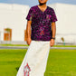 Mayilpeeli - Handpainted/ Handprinted Dhoti