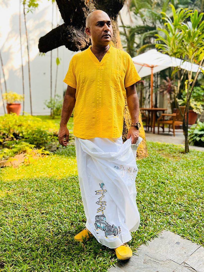 Ulagame Logam 4 - Handpainted Dhoti