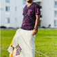 Mayilpeeli - Handpainted/ Handprinted Dhoti