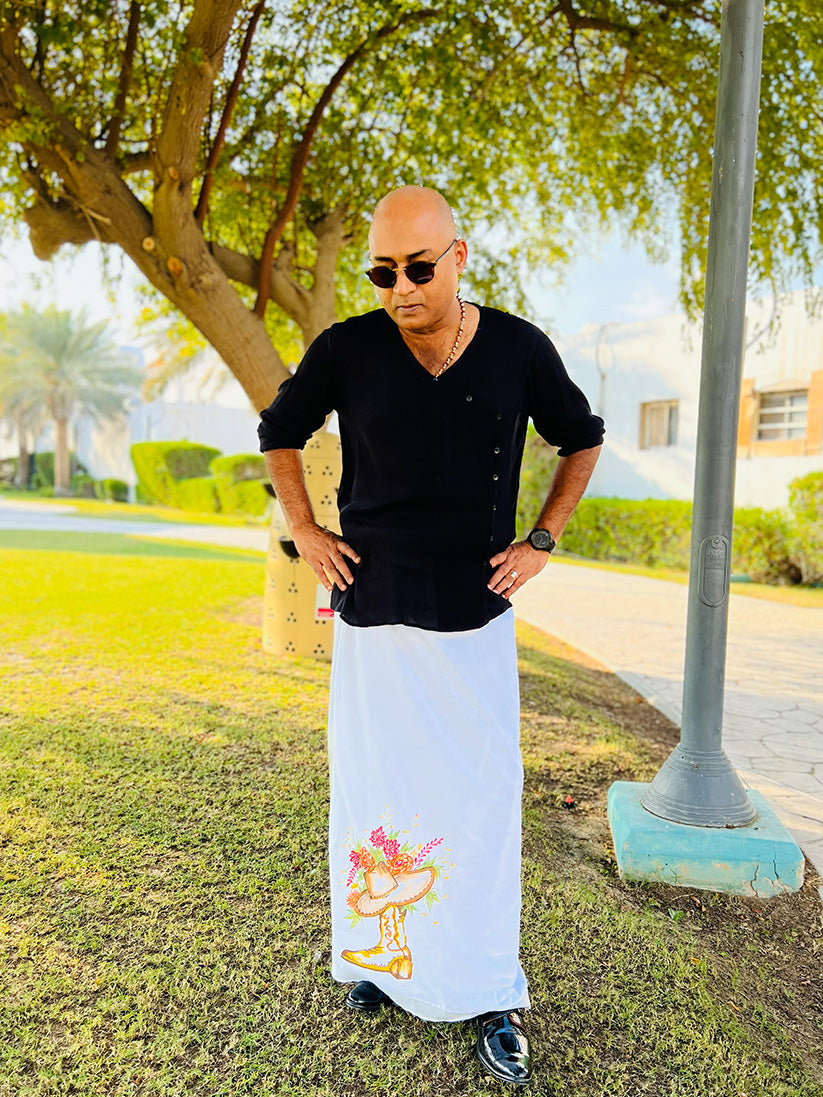 Cowboy - Handpainted Dhoti