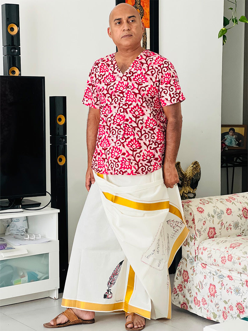 Dialogue Box 4 - Handpainted Dhoti