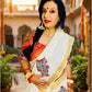 Mayilpeeli - Handpainted/ Handprinted Saree
