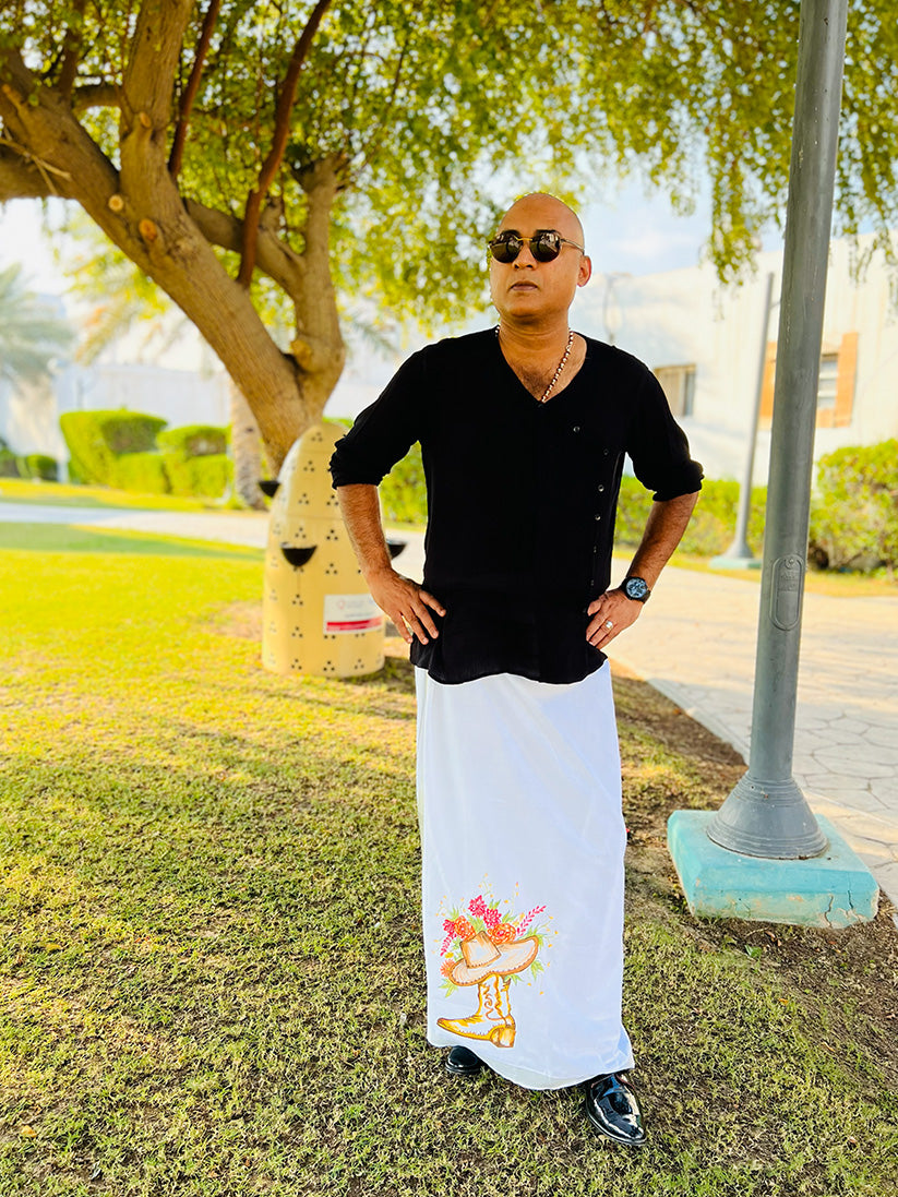 Cowboy - Handpainted Dhoti