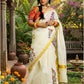 Mayilpeeli - Handpainted/ Handprinted Saree