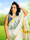 Badass Saree - Handpainted Saree