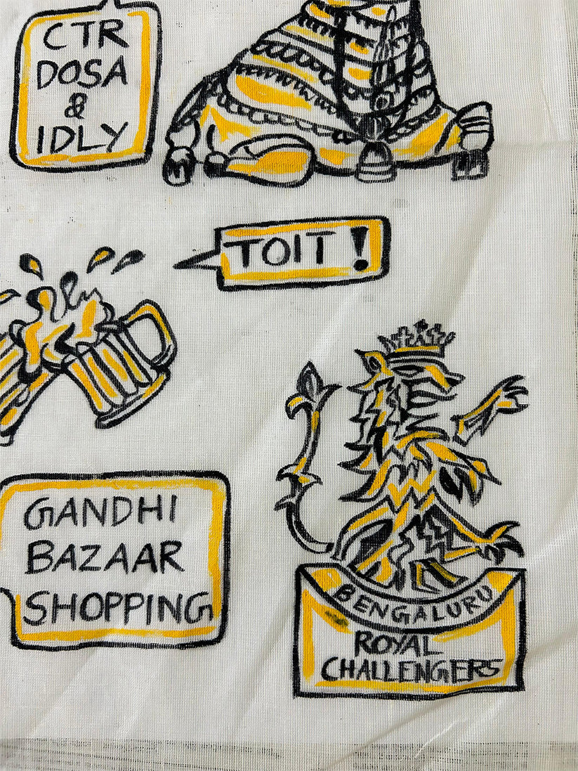 Bangelore Diaries - Handpainted Saree