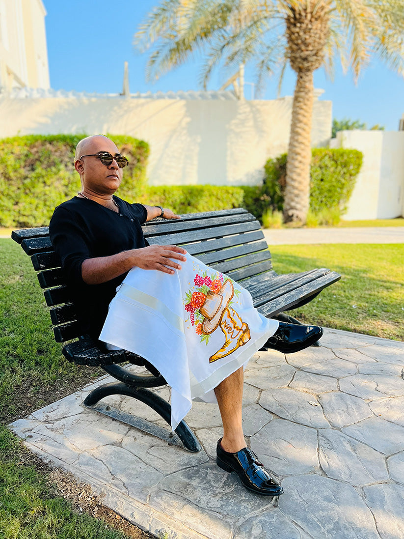 Cowboy - Handpainted Dhoti