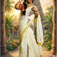 Mayilpeeli - Handpainted/ Handprinted Saree