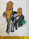 Gaja Veeran - Handpainted Dhoti
