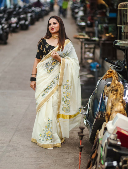 Vintage Gadgets Designer Saree