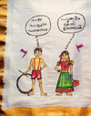 Kutty Kusrudhi - Handpainted Dhoti