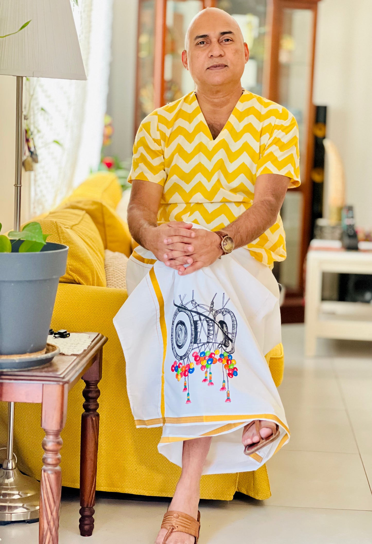 Kottu 1 - Handpainted Dhoti