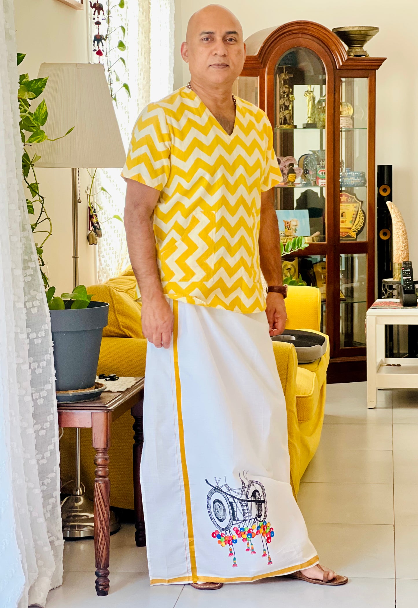 Kottu 1 - Handpainted Dhoti