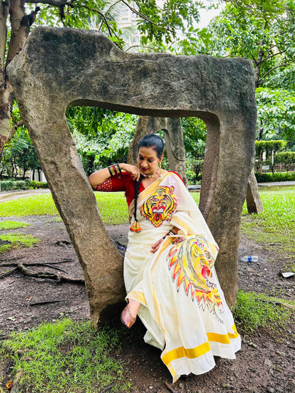 Pulikali Saree