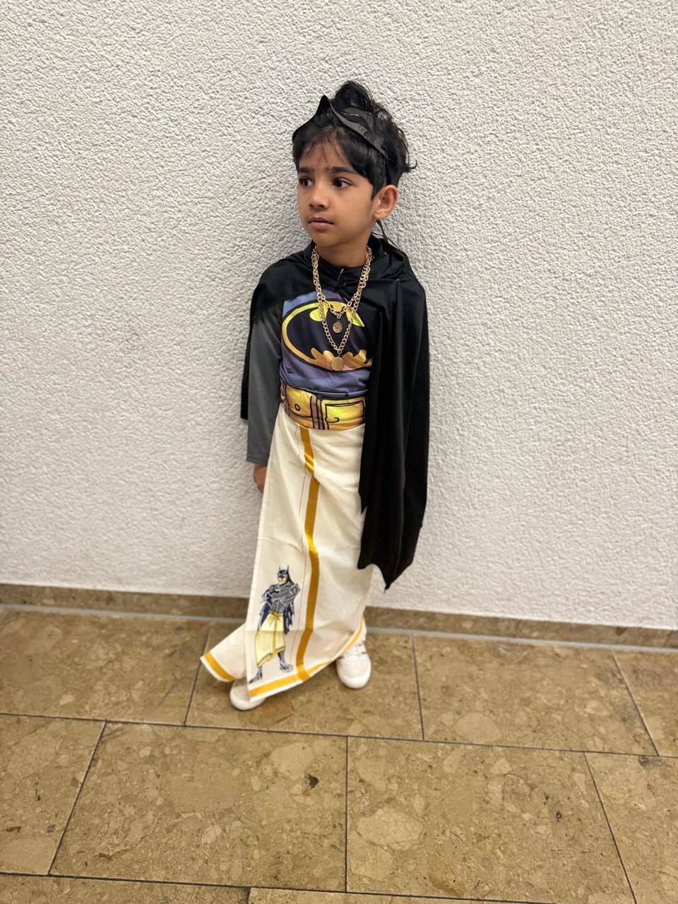 Kids Wear Batman - Handpainted Dhoti